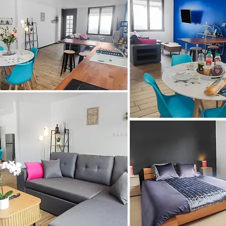 Maison Plein Pied Rénovée Proche Gare Capacité 4 Personnes Сasa de vacaciones *